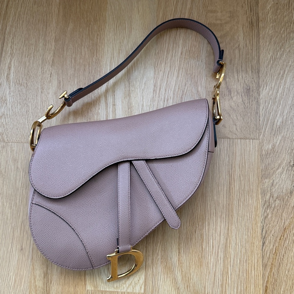 Dior Medium Leather Saddle Bag